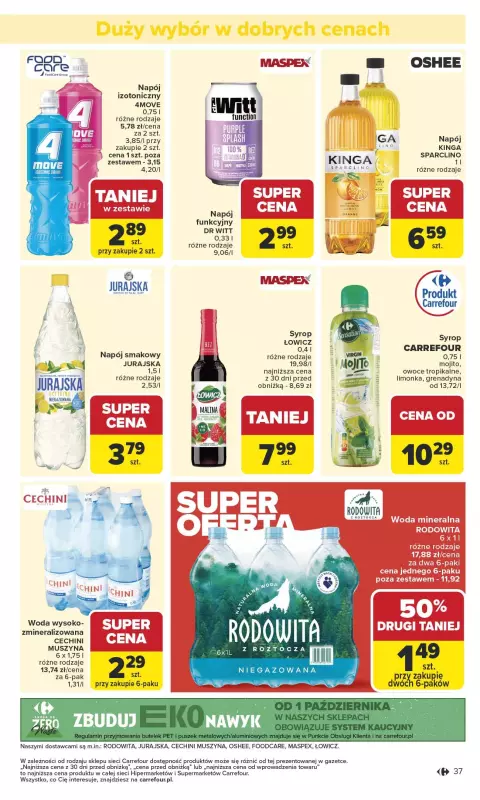 Carrefour Market - gazetka promocyjna Gazetka Carrefour Market od poniedziałku od poniedziałku 13.10 do soboty 18.10 - strona 37