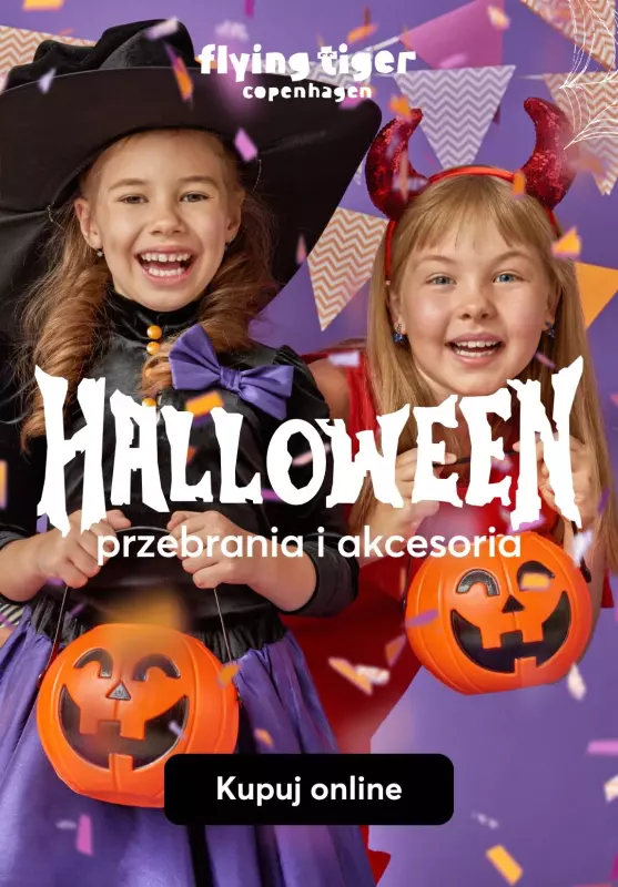 Flying Tiger Copenhagen - gazetka promocyjna Halloween - przebrania i akcesoria od czwartku 10.10 