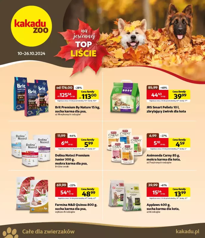 KAKADU - gazetka promocyjna Gazetka od czwartku 10.10 do soboty 26.10