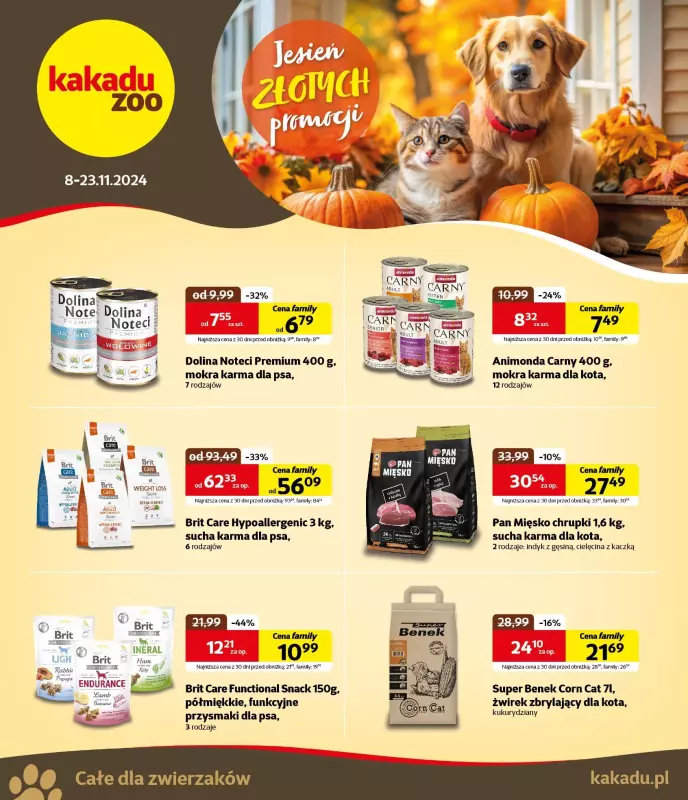 KAKADU - gazetka promocyjna Gazetka od piątku 08.11 do soboty 23.11