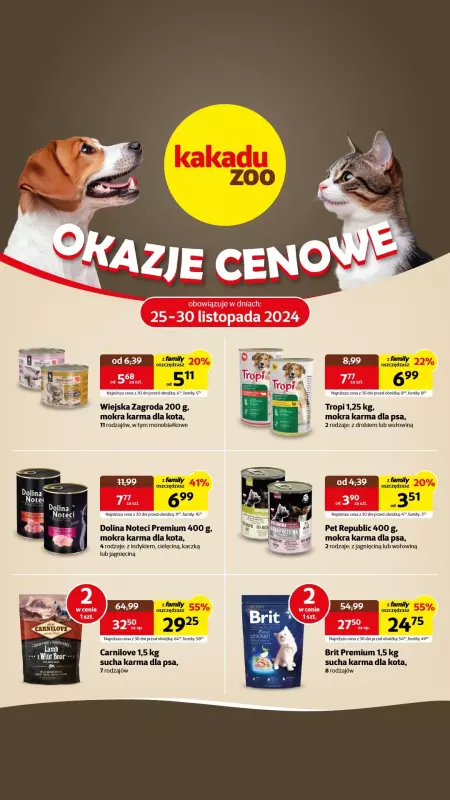 KAKADU - gazetka promocyjna Okazje cenowe od poniedziałku 25.11 do soboty 30.11