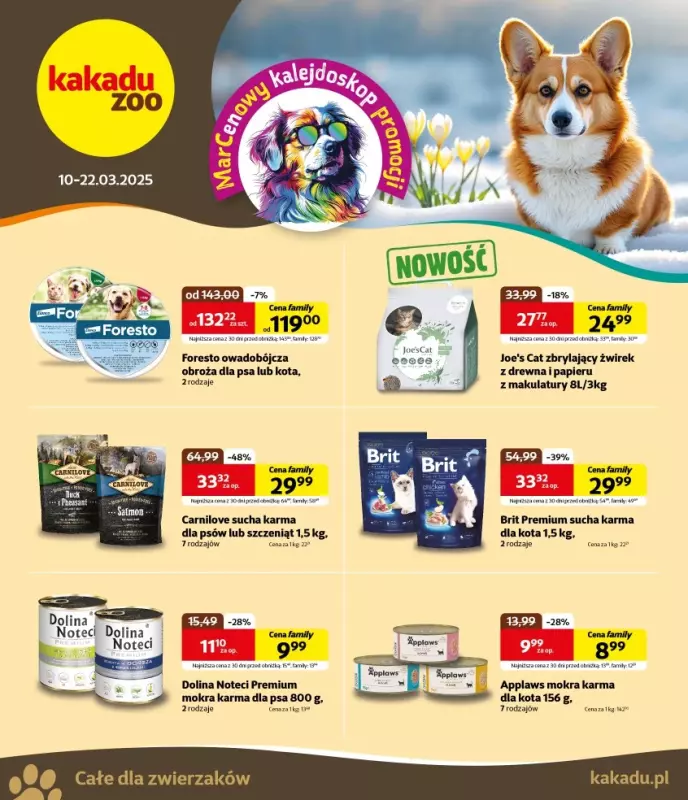 KAKADU - gazetka promocyjna Gazetka od poniedziałku 10.03 do soboty 22.03