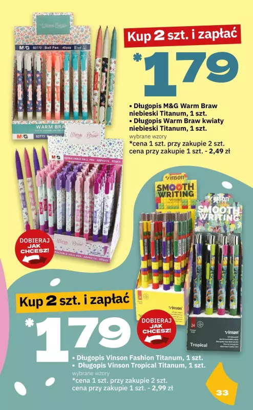 Twój Market - gazetka promocyjna Katalog szkolny od poniedziałku 22.07 do soboty 07.09 - strona 33