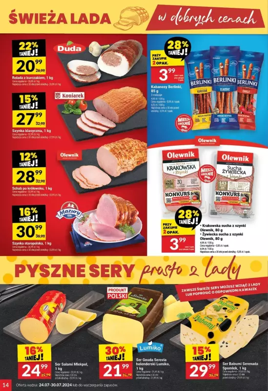 Twój Market - gazetka promocyjna Gazetka od środy 24.07 do wtorku 30.07 - strona 14