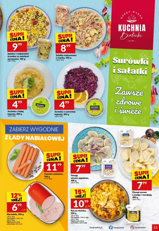 Twój Market - gazetka promocyjna Gazetka od środy 24.07 do wtorku 30.07 - strona 13