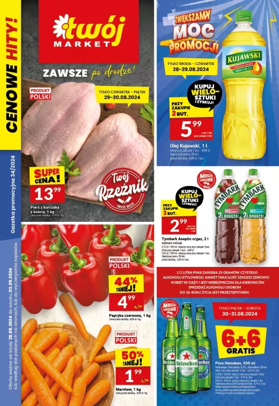 Twój Market - gazetka promocyjna Gazetka od środy 28.08 do wtorku 03.09