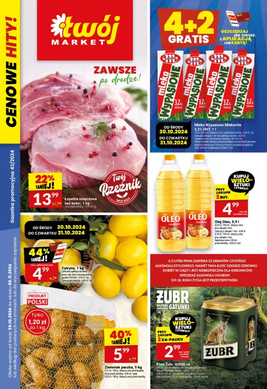 Twój Market - gazetka promocyjna Gazetka  