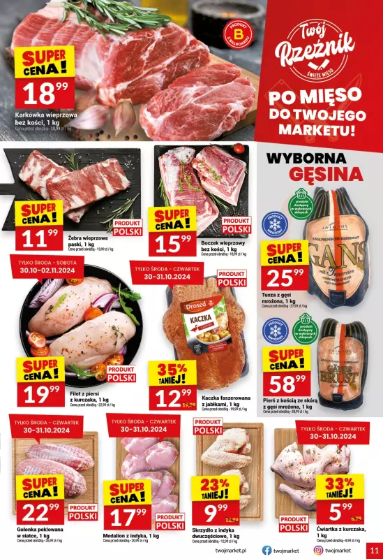 Twój Market - gazetka promocyjna Gazetka od środy 30.10 do wtorku 05.11 - strona 11