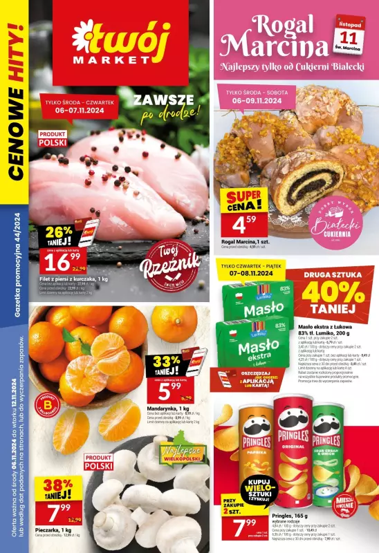 Twój Market - gazetka promocyjna Gazetka od środy 06.11 do wtorku 12.11