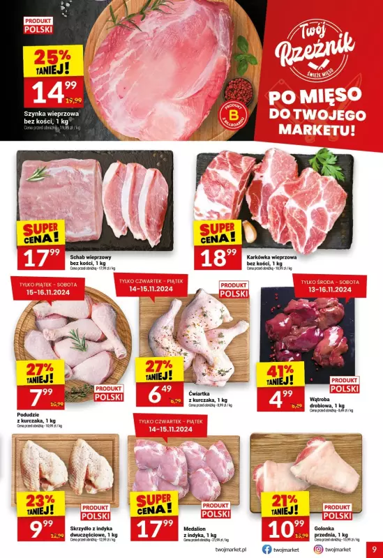 Twój Market - gazetka promocyjna Gazetka od środy 13.11 do wtorku 19.11 - strona 9