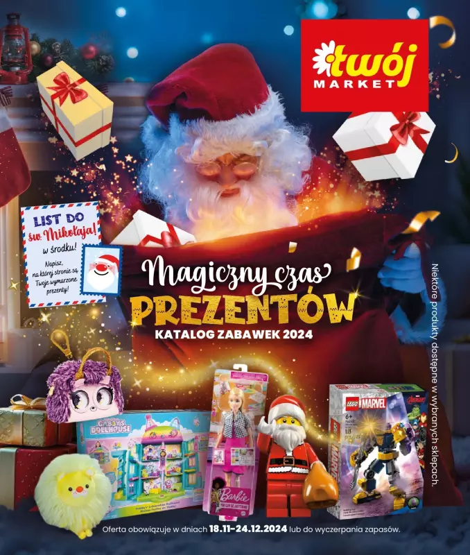 Twój Market - gazetka promocyjna Katalog zabawek od poniedziałku 18.11 do wtorku 24.12