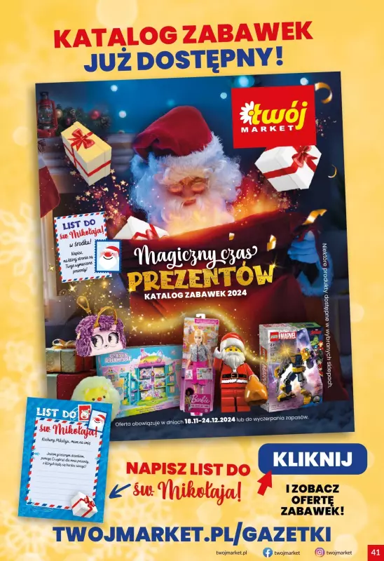 Twój Market - gazetka promocyjna Gazetka od środy 20.11 do wtorku 26.11 - strona 41