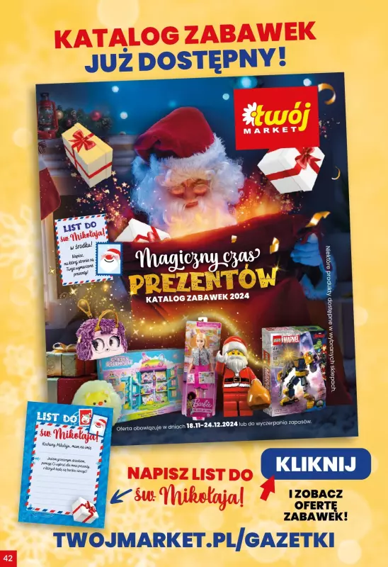 Twój Market - gazetka promocyjna Gazetka od środy 27.11 do wtorku 03.12 - strona 42