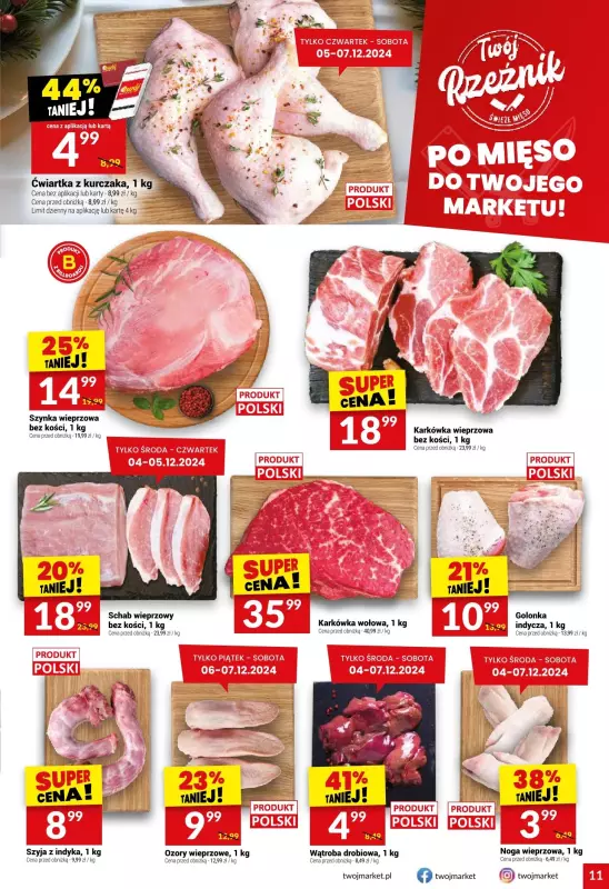 Twój Market - gazetka promocyjna Gazetka od środy 04.12 do wtorku 10.12 - strona 11