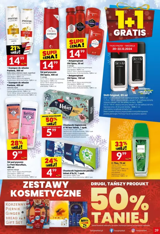 Twój Market - gazetka promocyjna Gazetka od środy 18.12 do wtorku 24.12 - strona 39