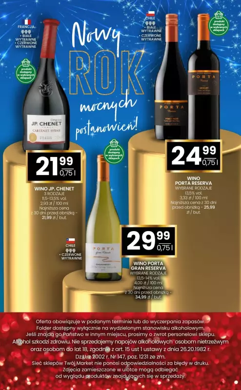 Twój Market - gazetka promocyjna Katalog Alkoholi Sylwester 2024 od poniedziałku 16.12 do niedzieli 12.01 - strona 24