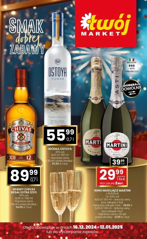 Twój Market - gazetka promocyjna Katalog Alkoholi Sylwester 2024  