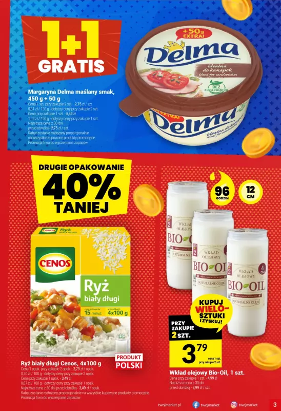 Twój Market - gazetka promocyjna Gazetka od środy 08.01 do wtorku 14.01 - strona 3