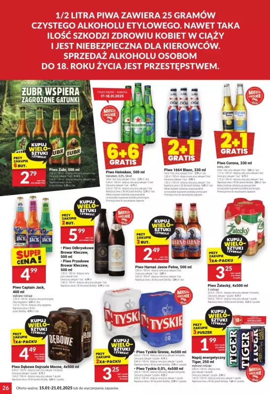 Twój Market - gazetka promocyjna Gazetka od środy 15.01 do wtorku 21.01 - strona 26