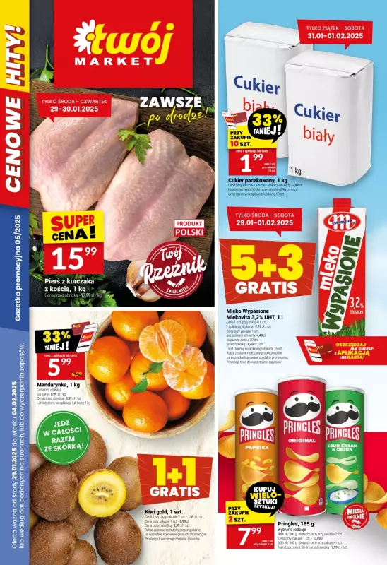 Twój Market - gazetka promocyjna Gazetka od środy 29.01 do wtorku 04.02