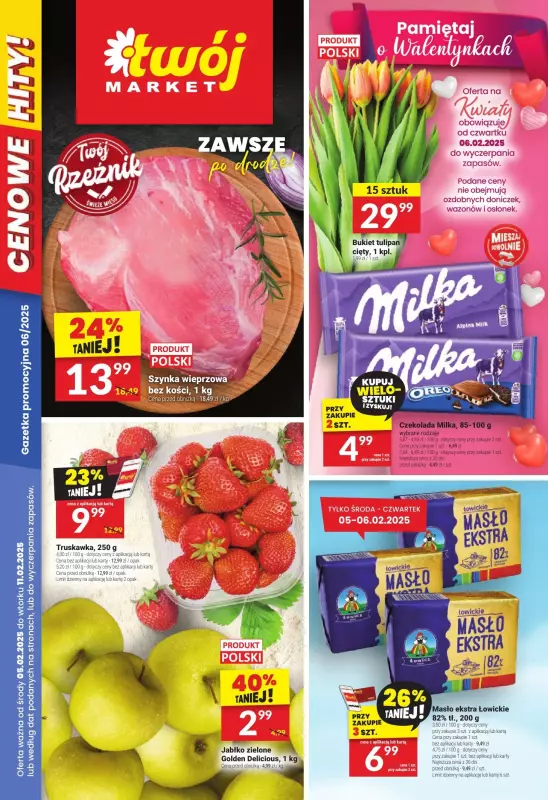 Twój Market - gazetka promocyjna Gazetka od środy 05.02 do wtorku 11.02