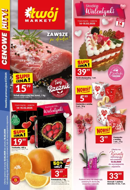 Twój Market - gazetka promocyjna Gazetka od środy 12.02 do wtorku 18.02