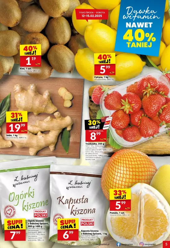 Twój Market - gazetka promocyjna Gazetka od środy 12.02 do wtorku 18.02 - strona 5