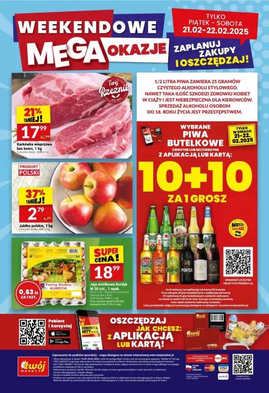 Twój Market - gazetka promocyjna Gazetka od środy 19.02 do wtorku 25.02 - strona 32