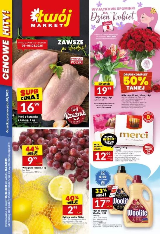 Twój Market - gazetka promocyjna Gazetka od środy 05.03 do wtorku 11.03