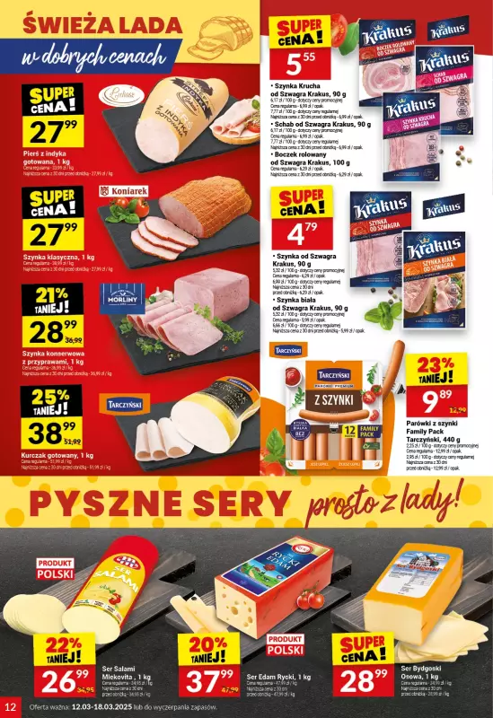 Twój Market - gazetka promocyjna Gazetka od środy 12.03 do wtorku 18.03 - strona 12