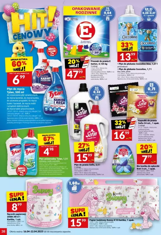 Twój Market - gazetka promocyjna Gazetka od środy 16.04 do wtorku 22.04 - strona 38