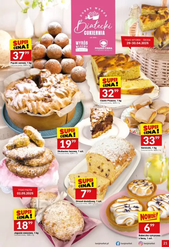 Twój Market - gazetka promocyjna Gazetka od wtorku 29.04 do wtorku 06.05 - strona 21