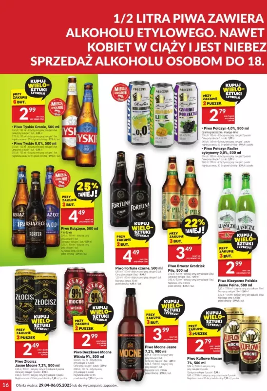 Twój Market - gazetka promocyjna Gazetka od wtorku 29.04 do wtorku 06.05 - strona 16
