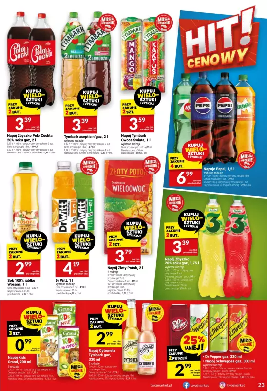 Twój Market - gazetka promocyjna Gazetka od środy 07.05 do wtorku 13.05 - strona 23
