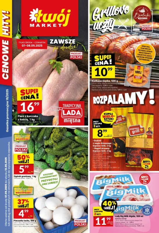 Twój Market - gazetka promocyjna Gazetka od środy 07.05 do wtorku 13.05