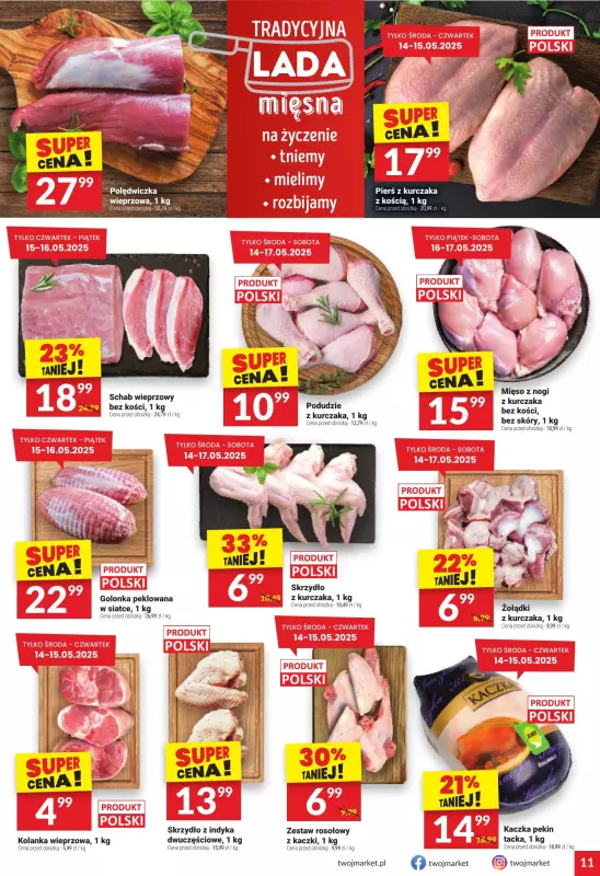 Twój Market - gazetka promocyjna Gazetka od środy 14.05 do wtorku 20.05 - strona 11