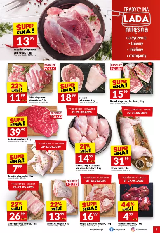 Twój Market - gazetka promocyjna Gazetka od środy 21.05 do wtorku 27.05 - strona 9