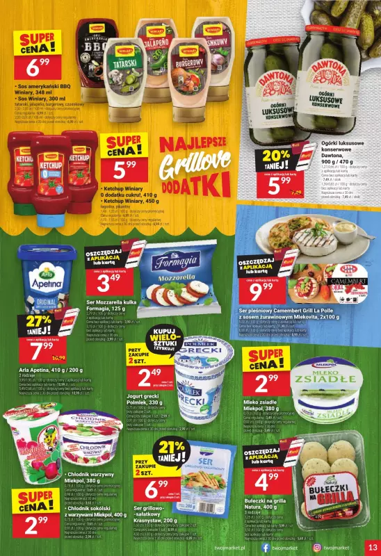 Twój Market - gazetka promocyjna Gazetka od środy 28.05 do wtorku 03.06 - strona 13
