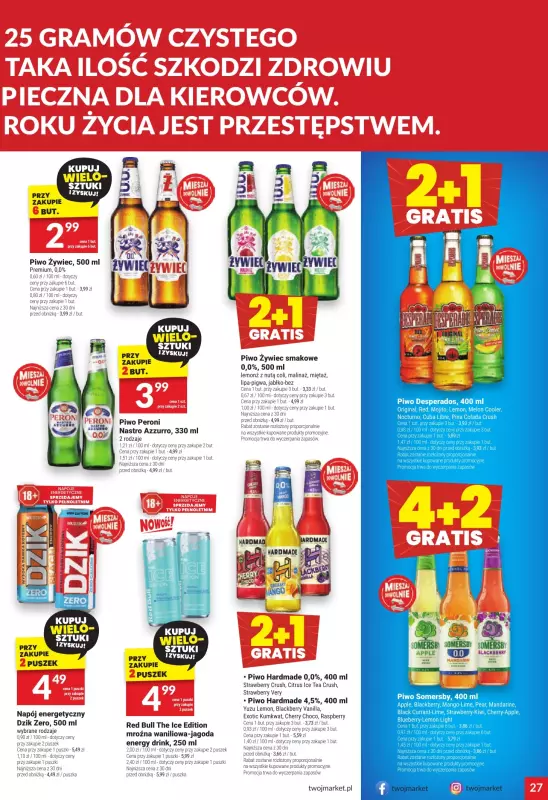 Twój Market - gazetka promocyjna Gazetka od środy 28.05 do wtorku 03.06 - strona 27