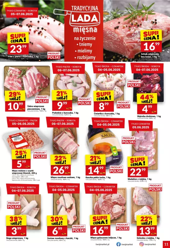 Twój Market - gazetka promocyjna Gazetka od środy 04.06 do wtorku 10.06 - strona 11
