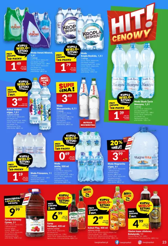 Twój Market - gazetka promocyjna Gazetka od środy 04.06 do wtorku 10.06 - strona 23
