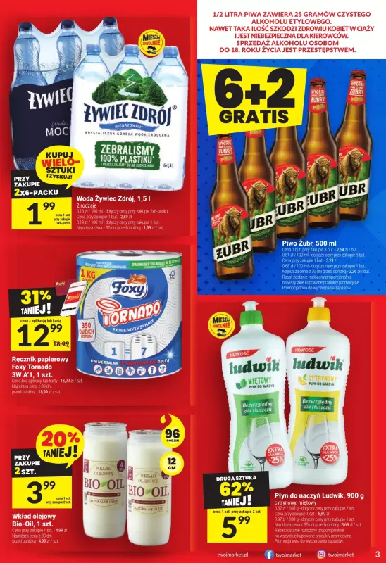 Twój Market - gazetka promocyjna Gazetka od środy 04.06 do wtorku 10.06 - strona 3
