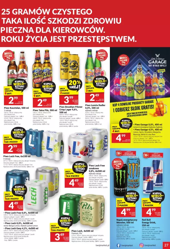 Twój Market - gazetka promocyjna Gazetka od środy 04.06 do wtorku 10.06 - strona 27