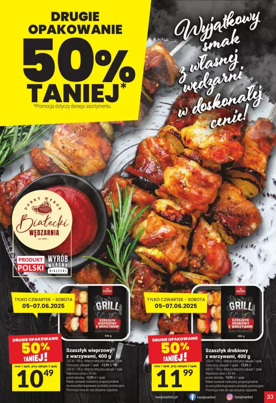 Twój Market - gazetka promocyjna Gazetka od środy 04.06 do wtorku 10.06 - strona 33