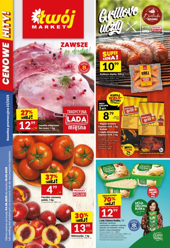 Twój Market - gazetka promocyjna Gazetka od środy 04.06 do wtorku 10.06