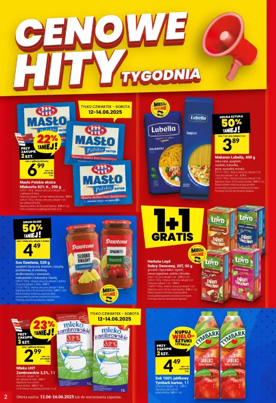 Twój Market - gazetka promocyjna Gazetka od środy 11.06 do poniedziałku 16.06 - strona 2