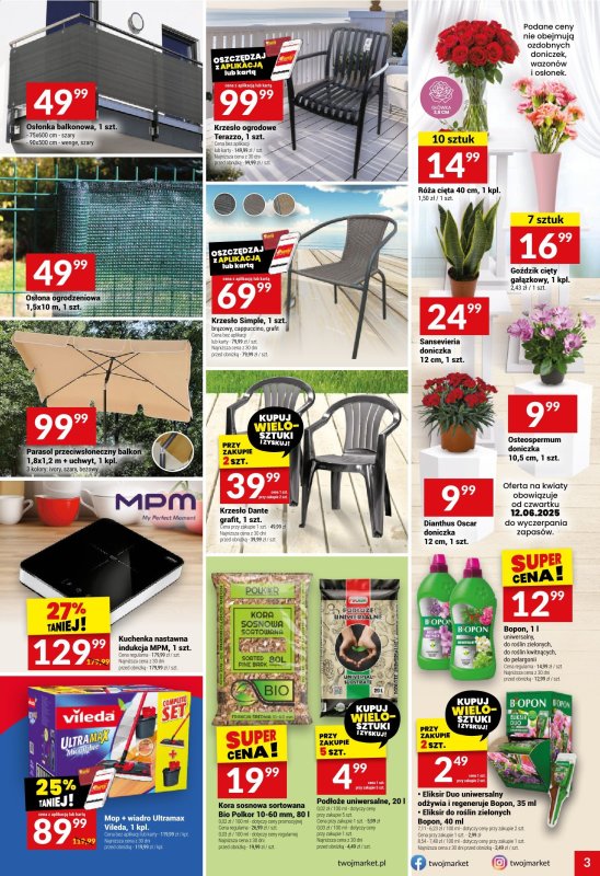 Twój Market - gazetka promocyjna Gazetka od środy 11.06 do poniedziałku 16.06 - strona 3