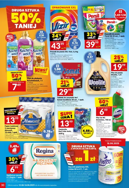 Twój Market - gazetka promocyjna Gazetka od środy 11.06 do poniedziałku 16.06 - strona 30