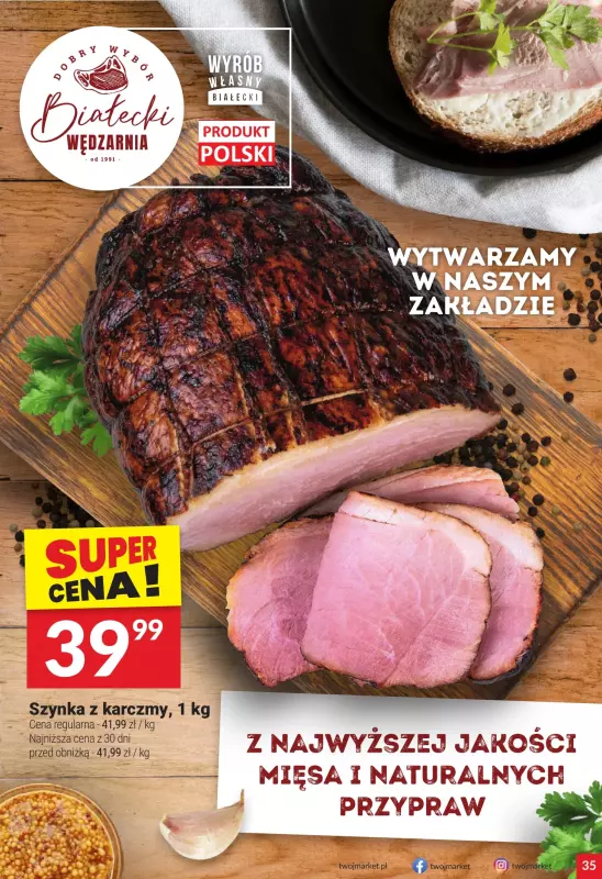 Twój Market - gazetka promocyjna Gazetka od środy 11.06 do poniedziałku 16.06 - strona 35
