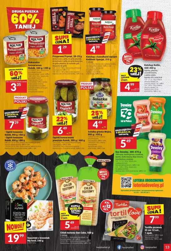 Twój Market - gazetka promocyjna Gazetka od środy 11.06 do poniedziałku 16.06 - strona 13